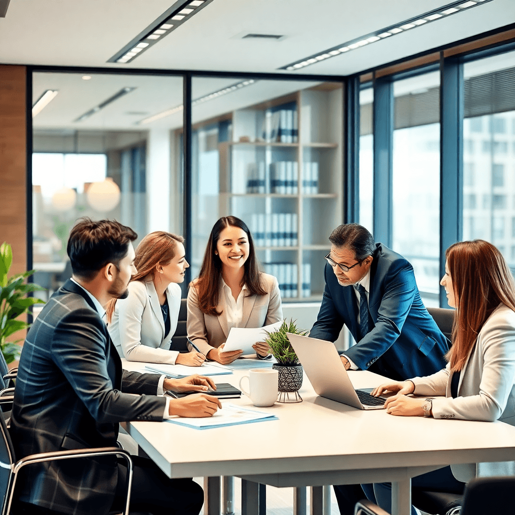 Diverse HR professionals collaborating on recruitment and labour law compliance
